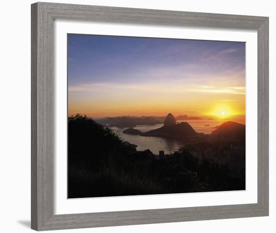 Sunset over Rio-Bent Rej-Framed Giclee Print