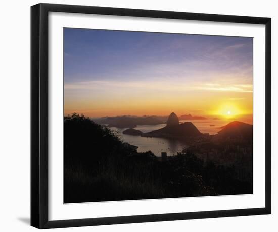 Sunset over Rio-Bent Rej-Framed Giclee Print