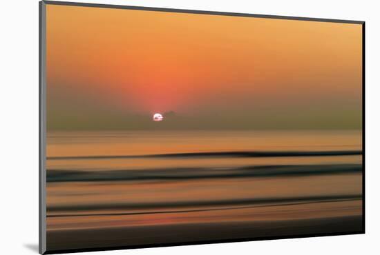 Sunset over Rippled Water-Sheila Haddad-Mounted Photographic Print