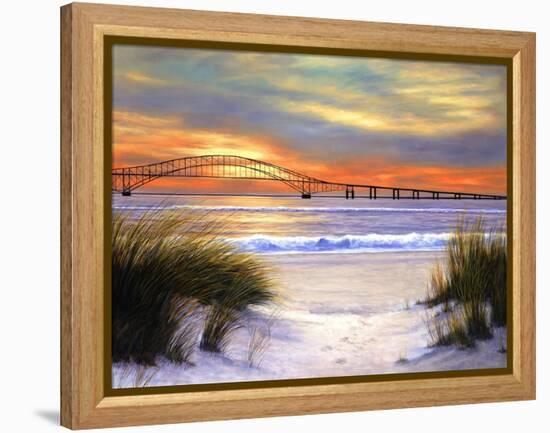 Sunset over Robert Moses-Diane Romanello-Framed Stretched Canvas