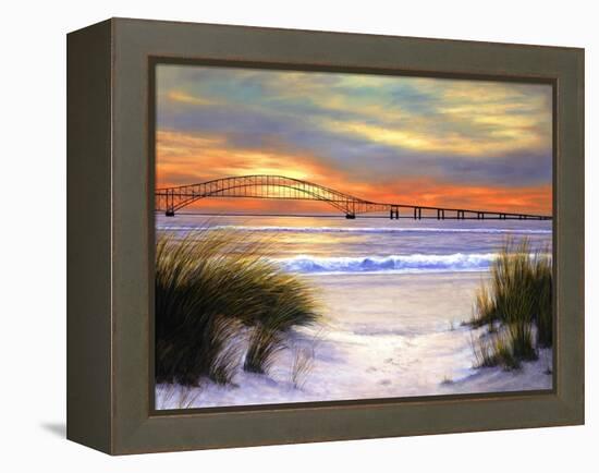 Sunset over Robert Moses-Diane Romanello-Framed Stretched Canvas