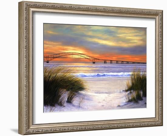 Sunset over Robert Moses-Diane Romanello-Framed Art Print