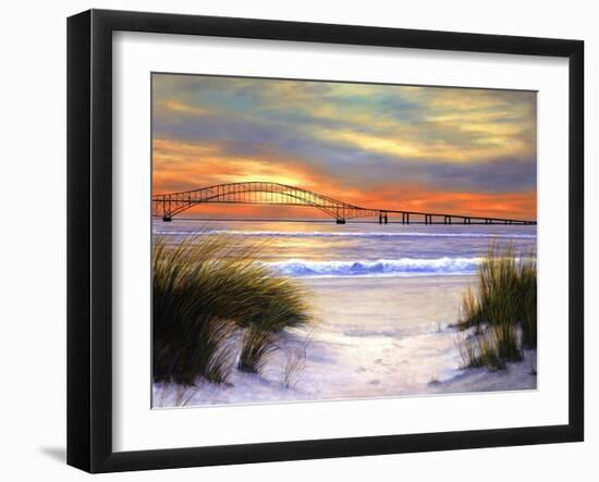 Sunset over Robert Moses-Diane Romanello-Framed Art Print