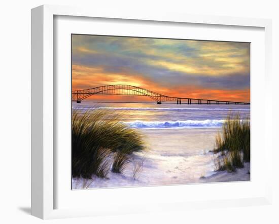 Sunset over Robert Moses-Diane Romanello-Framed Art Print