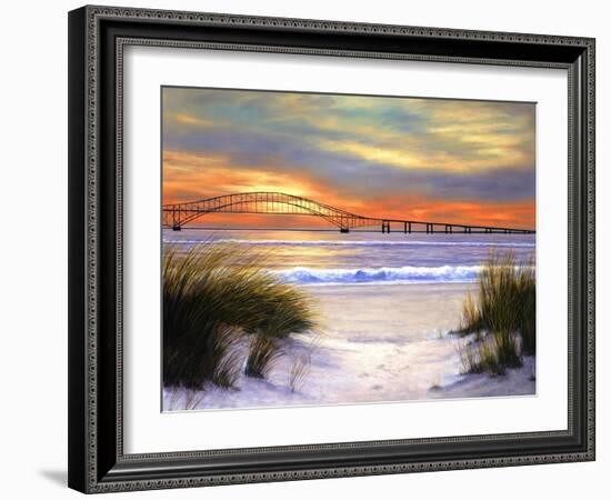 Sunset over Robert Moses-Diane Romanello-Framed Art Print