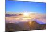 Sunset over Roque Bentayga, Gran Canaria, Canary Islands, Spain, Atlantic Ocean, Europe-Neil Farrin-Mounted Photographic Print