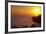 Sunset over Saint Thomas US Virgin Islands-George Oze-Framed Photographic Print