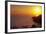 Sunset over Saint Thomas US Virgin Islands-George Oze-Framed Photographic Print