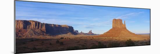 Sunset over Sandstone Bluffs in Monument Valley Navajo Tribal Park, Grand Canyon Np, Arizona, USA-Paul Souders-Mounted Photographic Print