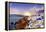 Sunset over Santorini-Maugli-l-Framed Premier Image Canvas