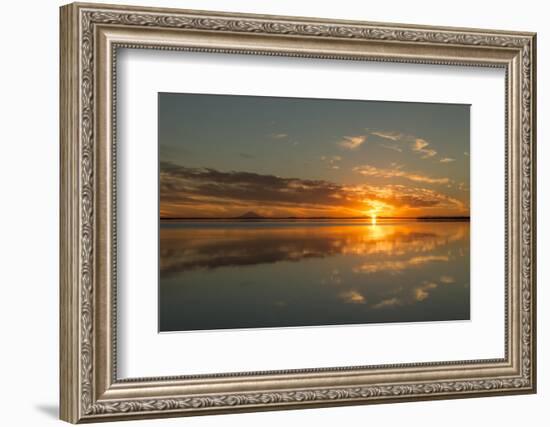 Sunset over Skilak Lake in Kenai National Wildlife Refuge, Alaska.-Michelle Holihan-Framed Photographic Print