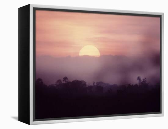 Sunset over Sumatra, Island of Indonesia-Co Rentmeester-Framed Premier Image Canvas