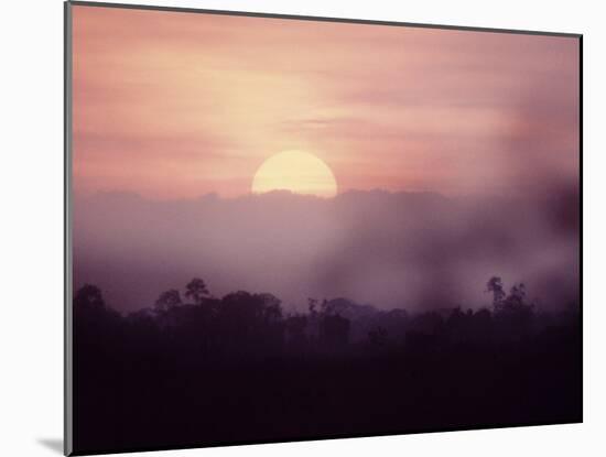 Sunset over Sumatra, Island of Indonesia-Co Rentmeester-Mounted Photographic Print