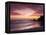 Sunset over Surfers, Biarritz, Pyrenees Atlantiques, Aquitaine, France-Doug Pearson-Framed Premier Image Canvas