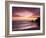 Sunset over Surfers, Biarritz, Pyrenees Atlantiques, Aquitaine, France-Doug Pearson-Framed Photographic Print