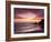 Sunset over Surfers, Biarritz, Pyrenees Atlantiques, Aquitaine, France-Doug Pearson-Framed Photographic Print