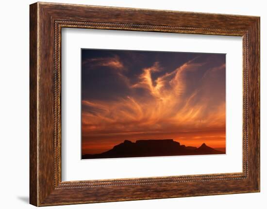 Sunset over Table Mountain-Charles O'Rear-Framed Photographic Print