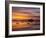 Sunset over tabular and glacial ice near Snow Hill Island, Weddell Sea, Antarctica-Michael Nolan-Framed Photographic Print