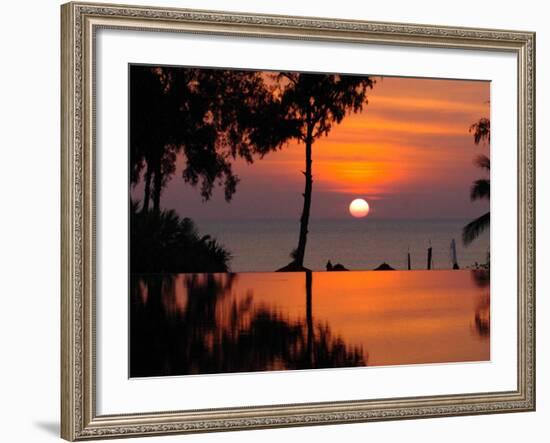 Sunset Over Thailand in the Aftermath of the Tsunami, in Phuket, Thailand-null-Framed Photographic Print