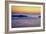 Sunset Over the Aegean Sea in Santorini Greece-null-Framed Photo