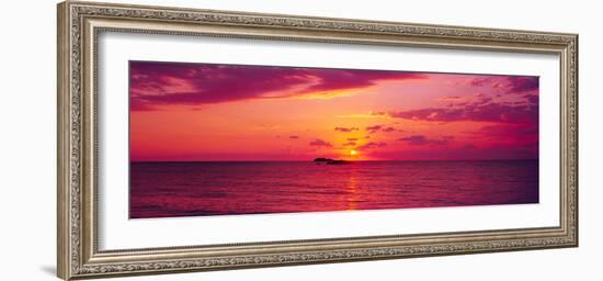 Sunset over The, Atlantic Ocean, Cat Island, Bahamas-null-Framed Photographic Print