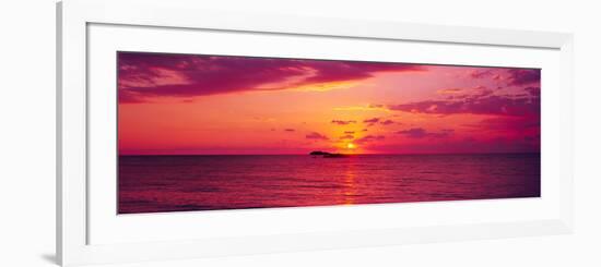 Sunset over The, Atlantic Ocean, Cat Island, Bahamas-null-Framed Photographic Print