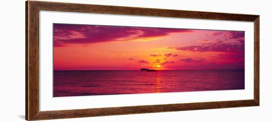 Sunset over The, Atlantic Ocean, Cat Island, Bahamas-null-Framed Photographic Print