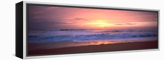 Sunset over the Beach, Morbihan, Brittany, France-null-Framed Stretched Canvas