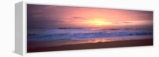 Sunset over the Beach, Morbihan, Brittany, France-null-Framed Stretched Canvas