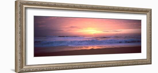 Sunset over the Beach, Morbihan, Brittany, France-null-Framed Photographic Print