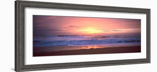 Sunset over the Beach, Morbihan, Brittany, France-null-Framed Photographic Print