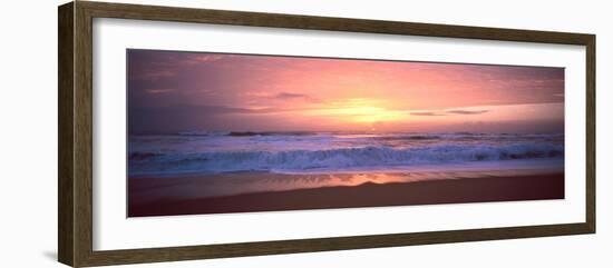 Sunset over the Beach, Morbihan, Brittany, France-null-Framed Photographic Print