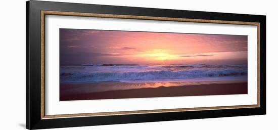 Sunset over the Beach, Morbihan, Brittany, France-null-Framed Photographic Print