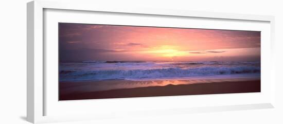 Sunset over the Beach, Morbihan, Brittany, France-null-Framed Photographic Print