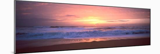 Sunset over the Beach, Morbihan, Brittany, France-null-Mounted Photographic Print