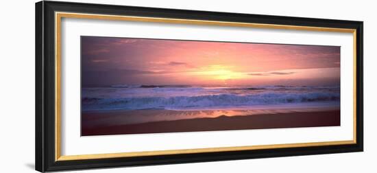 Sunset over the Beach, Morbihan, Brittany, France-null-Framed Photographic Print