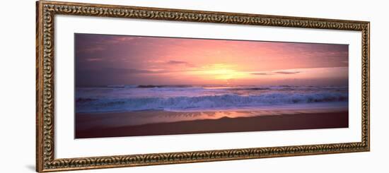 Sunset over the Beach, Morbihan, Brittany, France-null-Framed Photographic Print