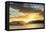 Sunset over the Beach, Nacula Island, Yasawa, Fiji, South Pacific-Michael Runkel-Framed Premier Image Canvas