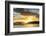 Sunset over the Beach, Nacula Island, Yasawa, Fiji, South Pacific-Michael Runkel-Framed Photographic Print