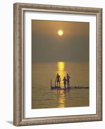 Sunset over the Calm Waters in Menemsha Bay, Martha's Vineyard-Alfred Eisenstaedt-Framed Photographic Print