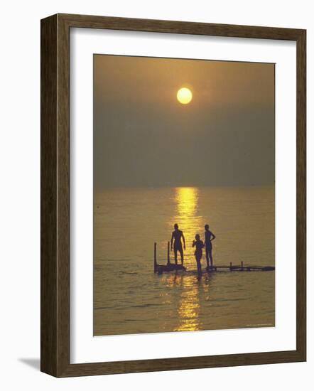 Sunset over the Calm Waters in Menemsha Bay, Martha's Vineyard-Alfred Eisenstaedt-Framed Photographic Print