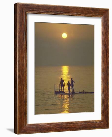 Sunset over the Calm Waters in Menemsha Bay, Martha's Vineyard-Alfred Eisenstaedt-Framed Photographic Print