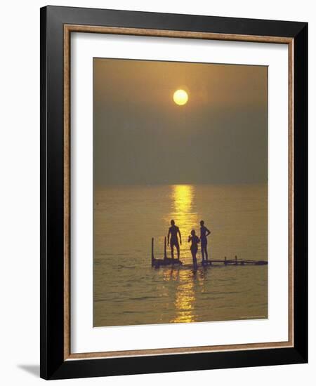 Sunset over the Calm Waters in Menemsha Bay, Martha's Vineyard-Alfred Eisenstaedt-Framed Photographic Print