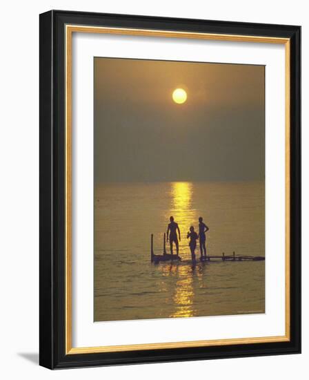 Sunset over the Calm Waters in Menemsha Bay, Martha's Vineyard-Alfred Eisenstaedt-Framed Photographic Print