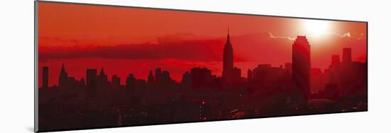 Sunset Over the City-Jakob Dahlin-Mounted Giclee Print
