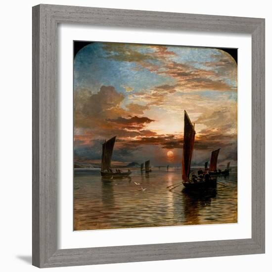 Sunset over the Forth, 1871-Samuel Bough-Framed Giclee Print