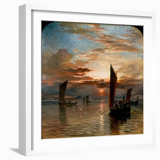 Sunset over the Forth, 1871-Samuel Bough-Framed Giclee Print