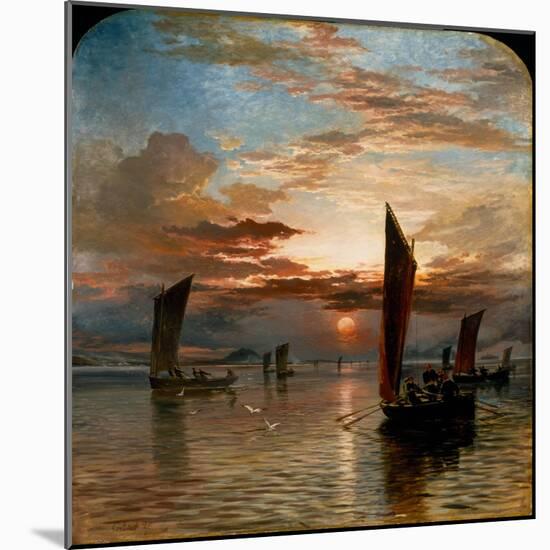 Sunset over the Forth, 1871-Samuel Bough-Mounted Giclee Print