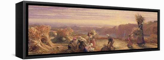 Sunset over the Gleaning Fields, 1855-Samuel Palmer-Framed Premier Image Canvas