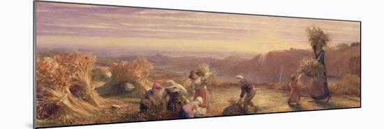 Sunset over the Gleaning Fields, 1855-Samuel Palmer-Mounted Giclee Print